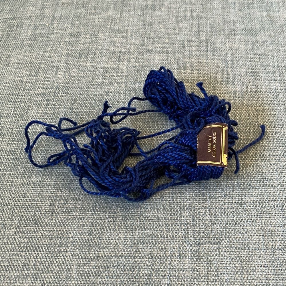 Blue Needlepoint Thread Yarn